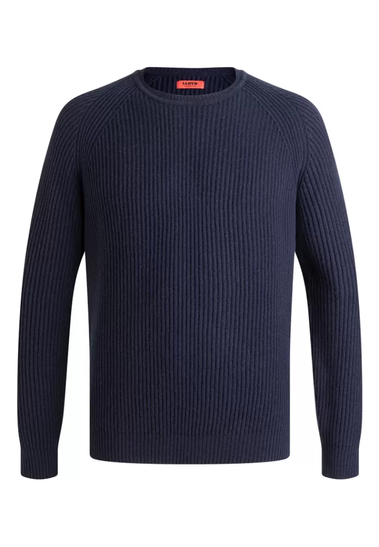 Hot LLOYD RUNDHALS PULLOVER Blau